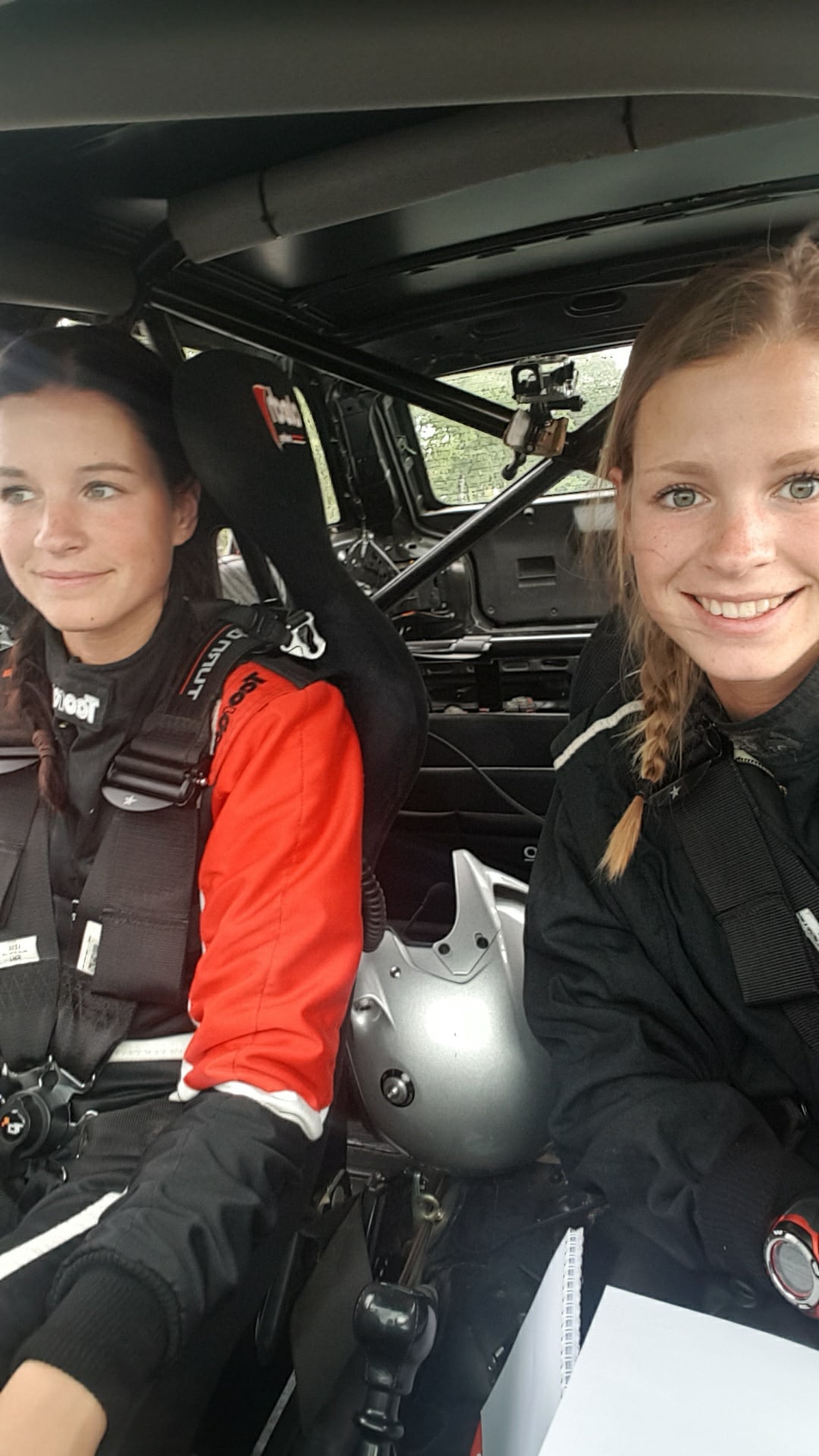 Jennie och Louise Blansch, rally